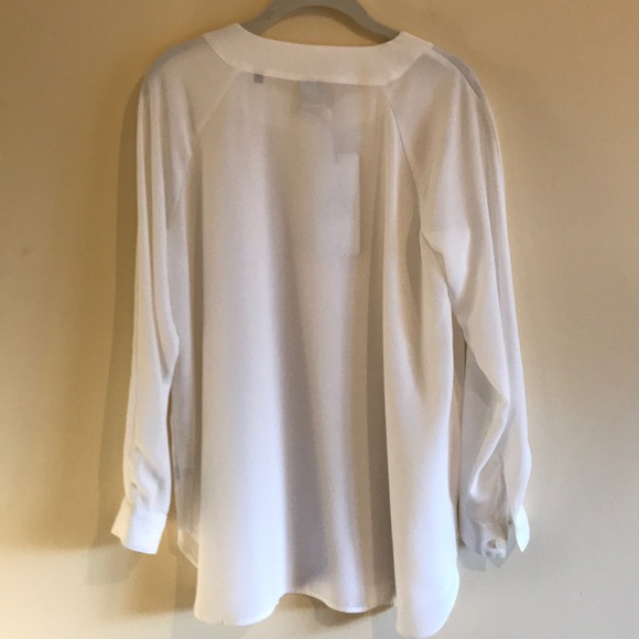 NWT CAbi Tuxedo Blouse - Picture 4 of 8
